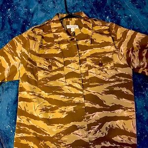 Nili Lotan camouflage women’s button down jacket.